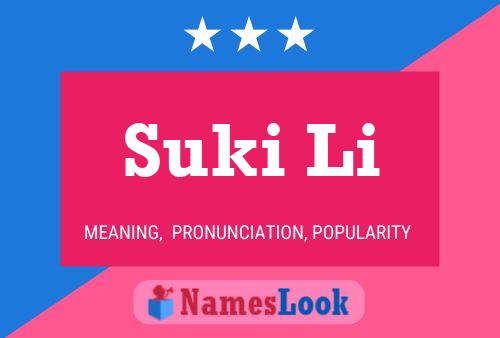 Póster del nombre Suki Li