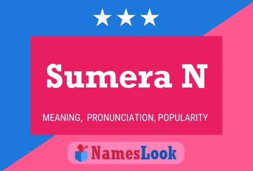 Póster del nombre Sumera N