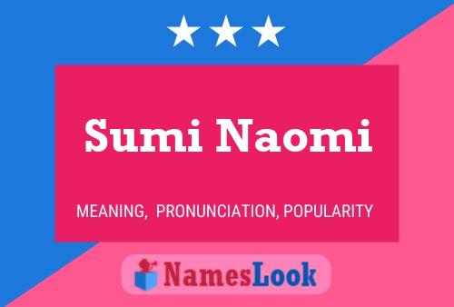 Póster del nombre Sumi Naomi