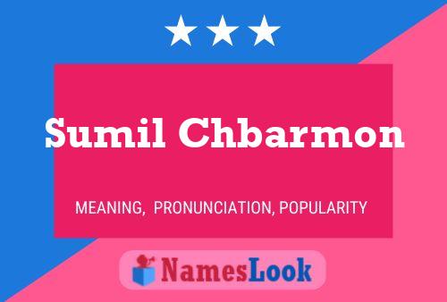 Póster del nombre Sumil Chbarmon