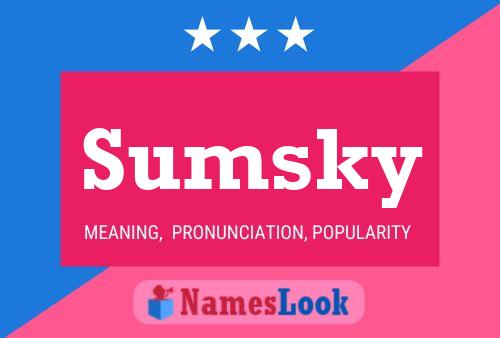 Póster del nombre Sumsky