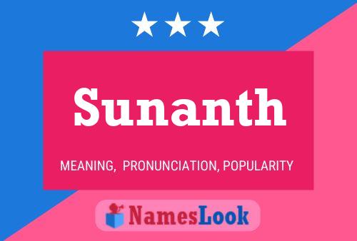 Póster del nombre Sunanth