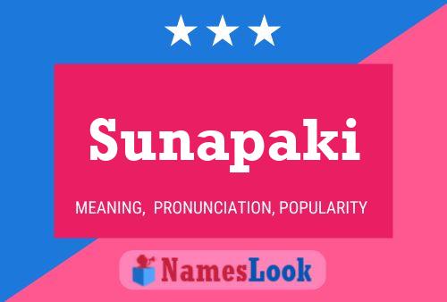 Póster del nombre Sunapaki