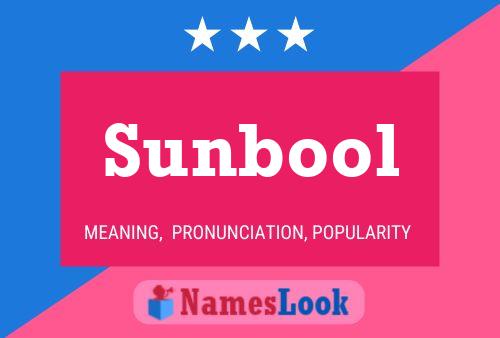 Póster del nombre Sunbool