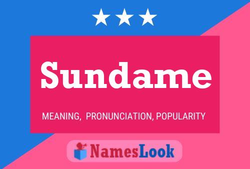 Póster del nombre Sundame