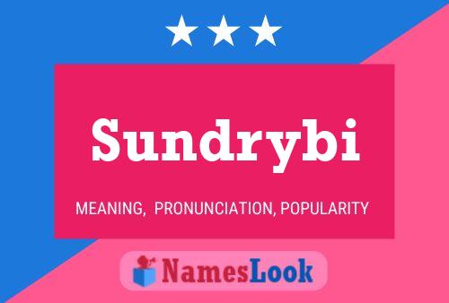 Póster del nombre Sundrybi