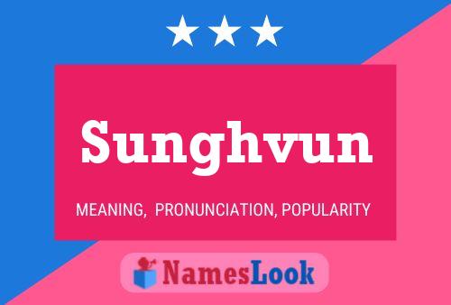 Póster del nombre Sunghvun