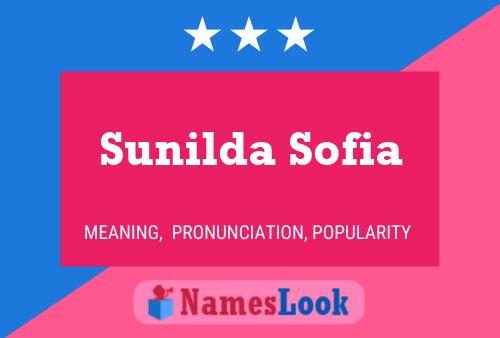 Póster del nombre Sunilda Sofia