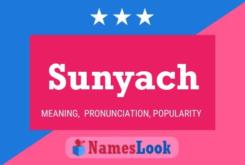 Póster del nombre Sunyach