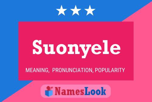 Póster del nombre Suonyele