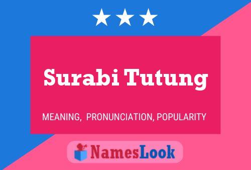 Póster del nombre Surabi Tutung