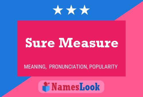 Póster del nombre Sure Measure