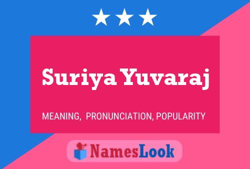 Póster del nombre Suriya Yuvaraj