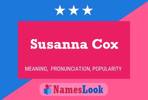 Póster del nombre Susanna Cox