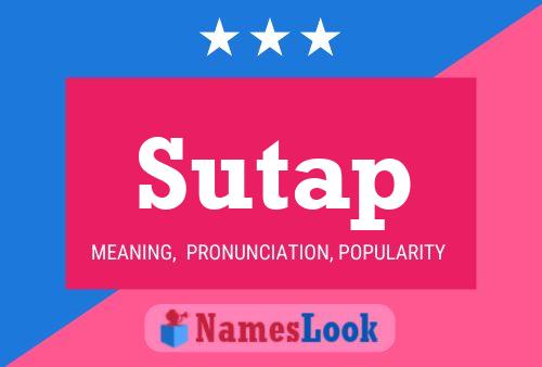 Póster del nombre Sutap