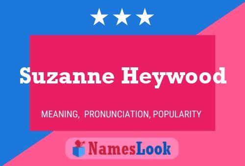 Póster del nombre Suzanne Heywood