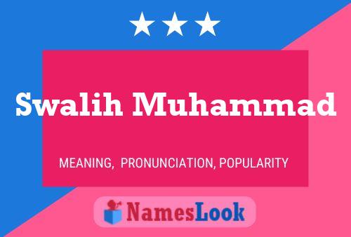 Póster del nombre Swalih Muhammad