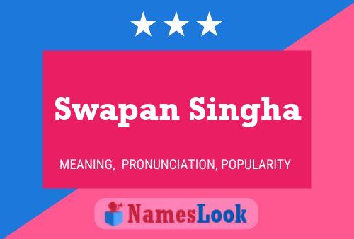 Póster del nombre Swapan Singha