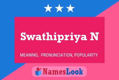 Póster del nombre Swathipriya N