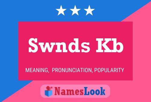 Póster del nombre Swnds Kb