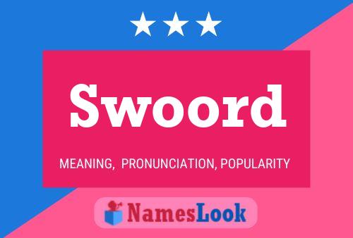 Póster del nombre Swoord