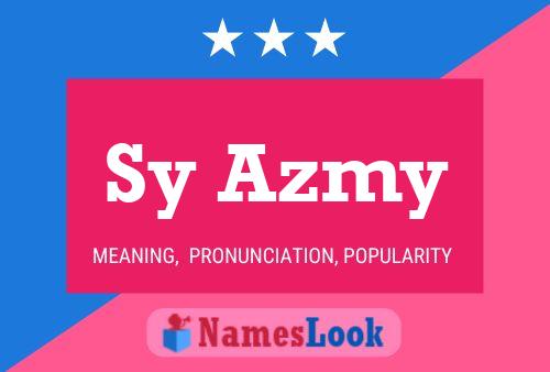 Póster del nombre Sy Azmy