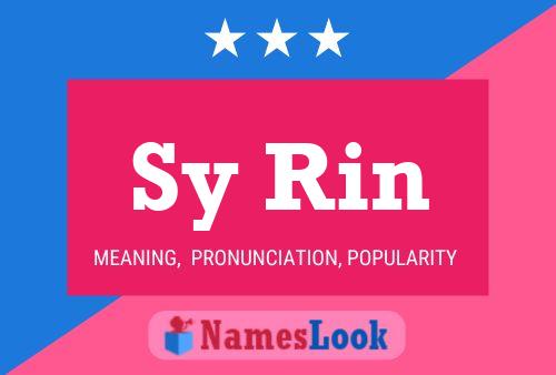 Póster del nombre Sy Rin