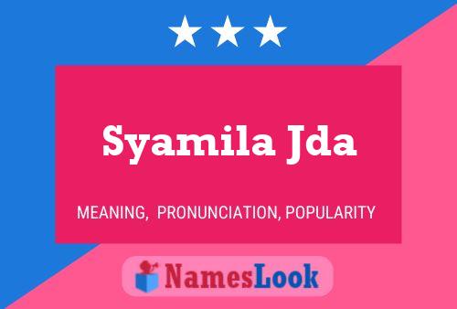 Póster del nombre Syamila Jda