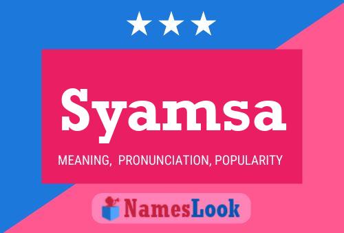 Póster del nombre Syamsa