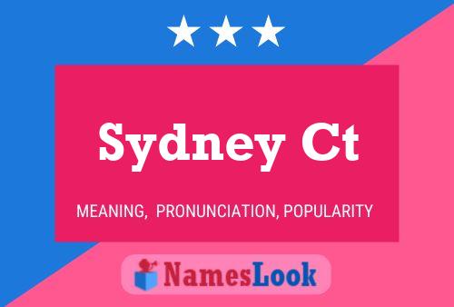 Póster del nombre Sydney Ct