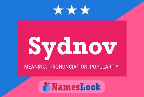 Póster del nombre Sydnov