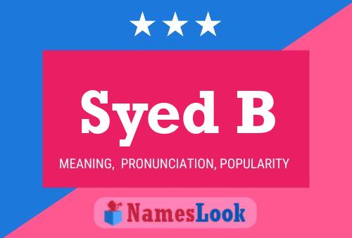 Póster del nombre Syed B