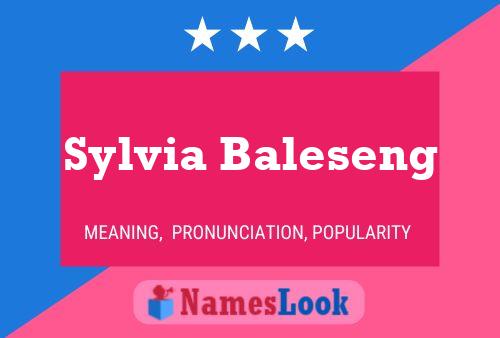 Póster del nombre Sylvia Baleseng