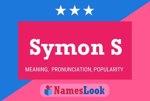 Póster del nombre Symon S