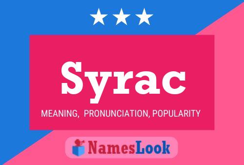 Póster del nombre Syrac