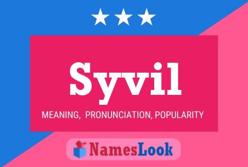 Póster del nombre Syvil