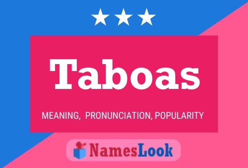 Póster del nombre Taboas