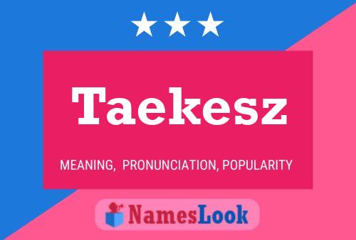 Póster del nombre Taekesz