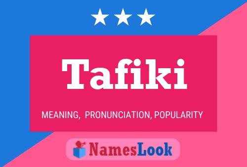 Póster del nombre Tafiki