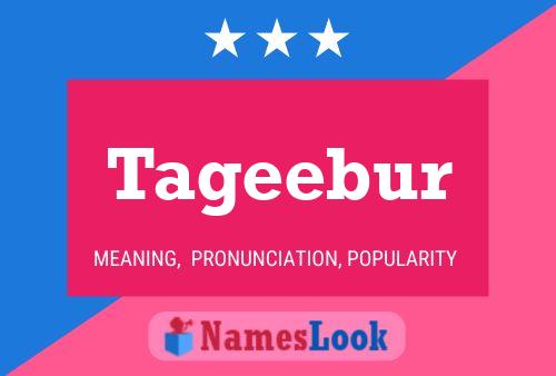 Póster del nombre Tageebur