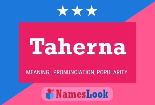 Póster del nombre Taherna