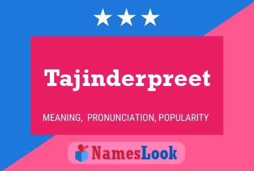 Póster del nombre Tajinderpreet