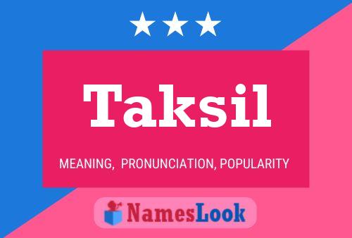 Póster del nombre Taksil