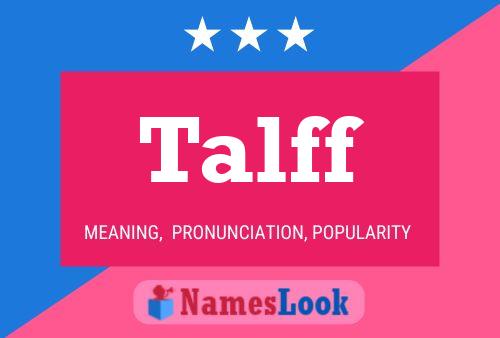 Póster del nombre Talff