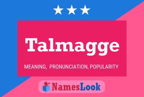 Póster del nombre Talmagge