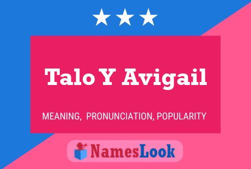 Póster del nombre Talo Y Avigail