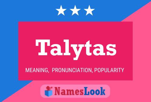 Póster del nombre Talytas