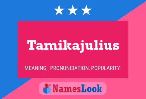 Póster del nombre Tamikajulius