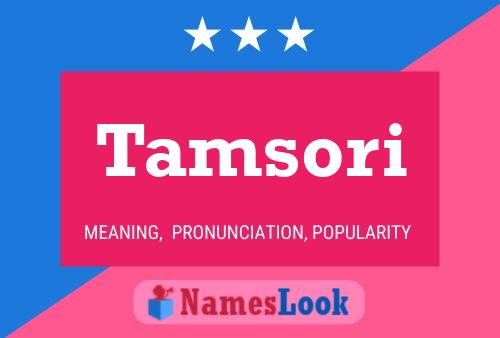 Póster del nombre Tamsori