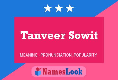 Póster del nombre Tanveer Sowit